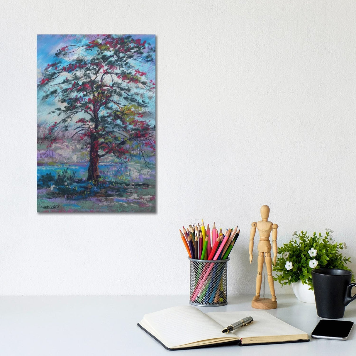 iCanvas "The Lone Tree" by Sharon Sunday Canvas Print