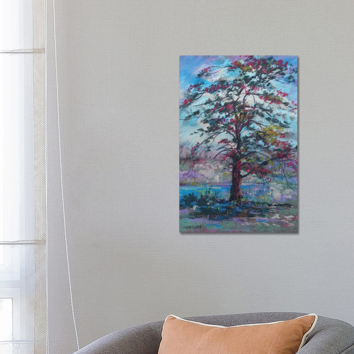 iCanvas "The Lone Tree" by Sharon Sunday Canvas Print
