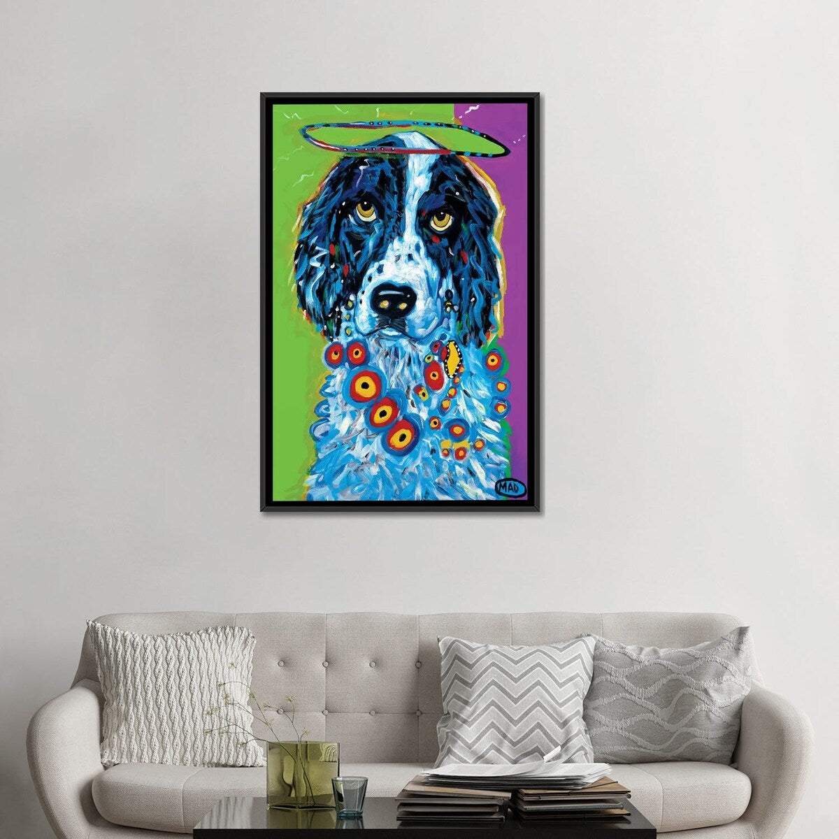 iCanvas "The Saint" by MADdog Art Gallery Framed