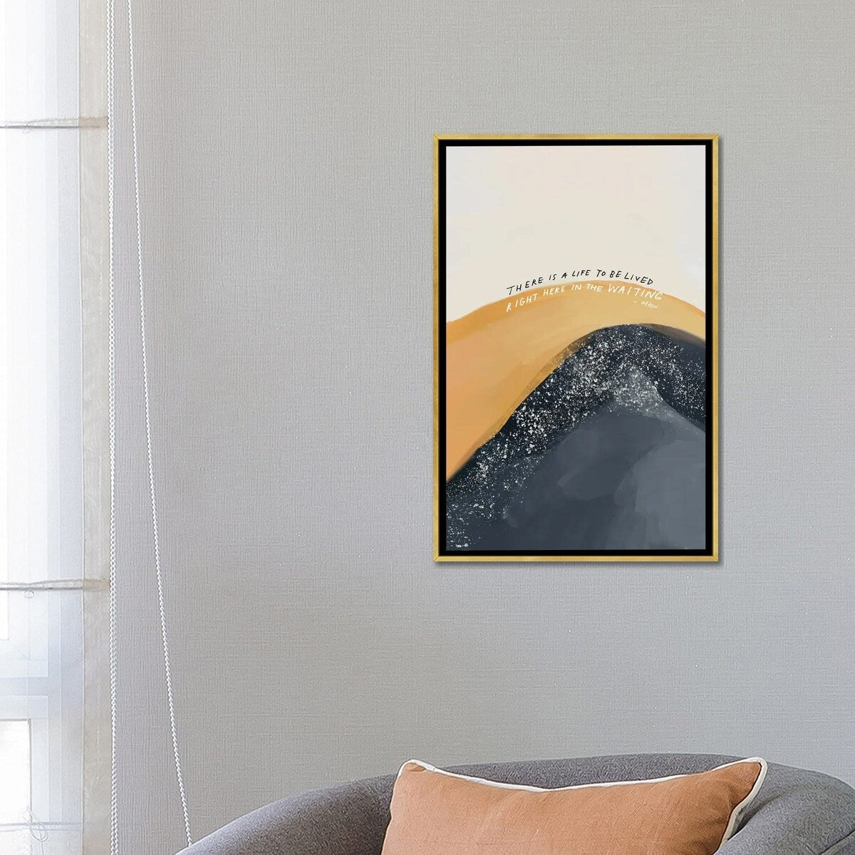 iCanvas "There Is A Life To Be Lived" by Morgan Harper Nichols Framed