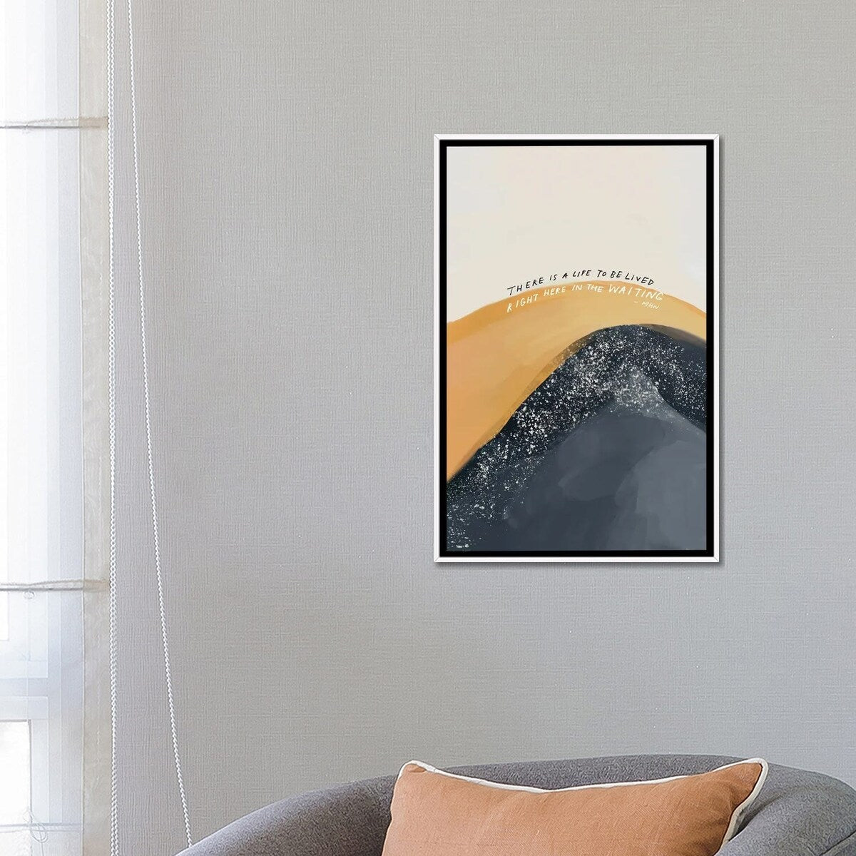iCanvas "There Is A Life To Be Lived" by Morgan Harper Nichols Framed