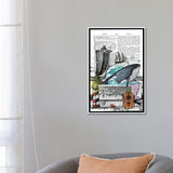 iCanvas "There Is A Whale In The Bathtub" by In the Frame Shop Framed