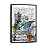 iCanvas "There Is A Whale In The Bathtub" by In the Frame Shop Framed