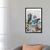 iCanvas "There Is A Whale In The Bathtub" by In the Frame Shop Framed