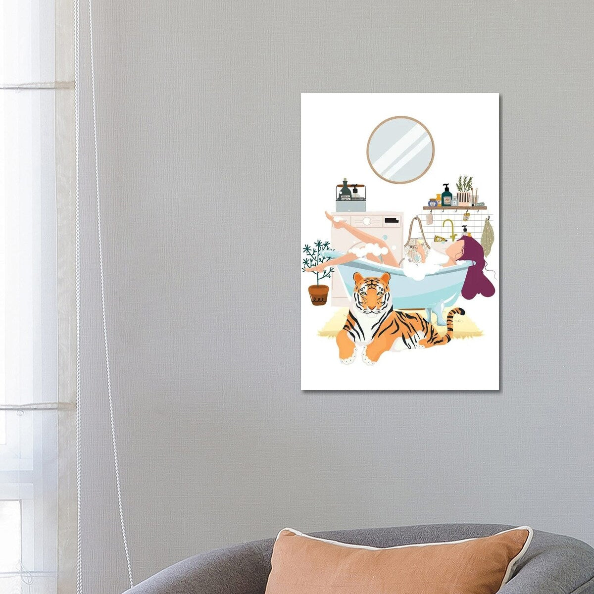 iCanvas "Tiger Urban Jungles" by Jania Sharipzhanova Canvas Print
