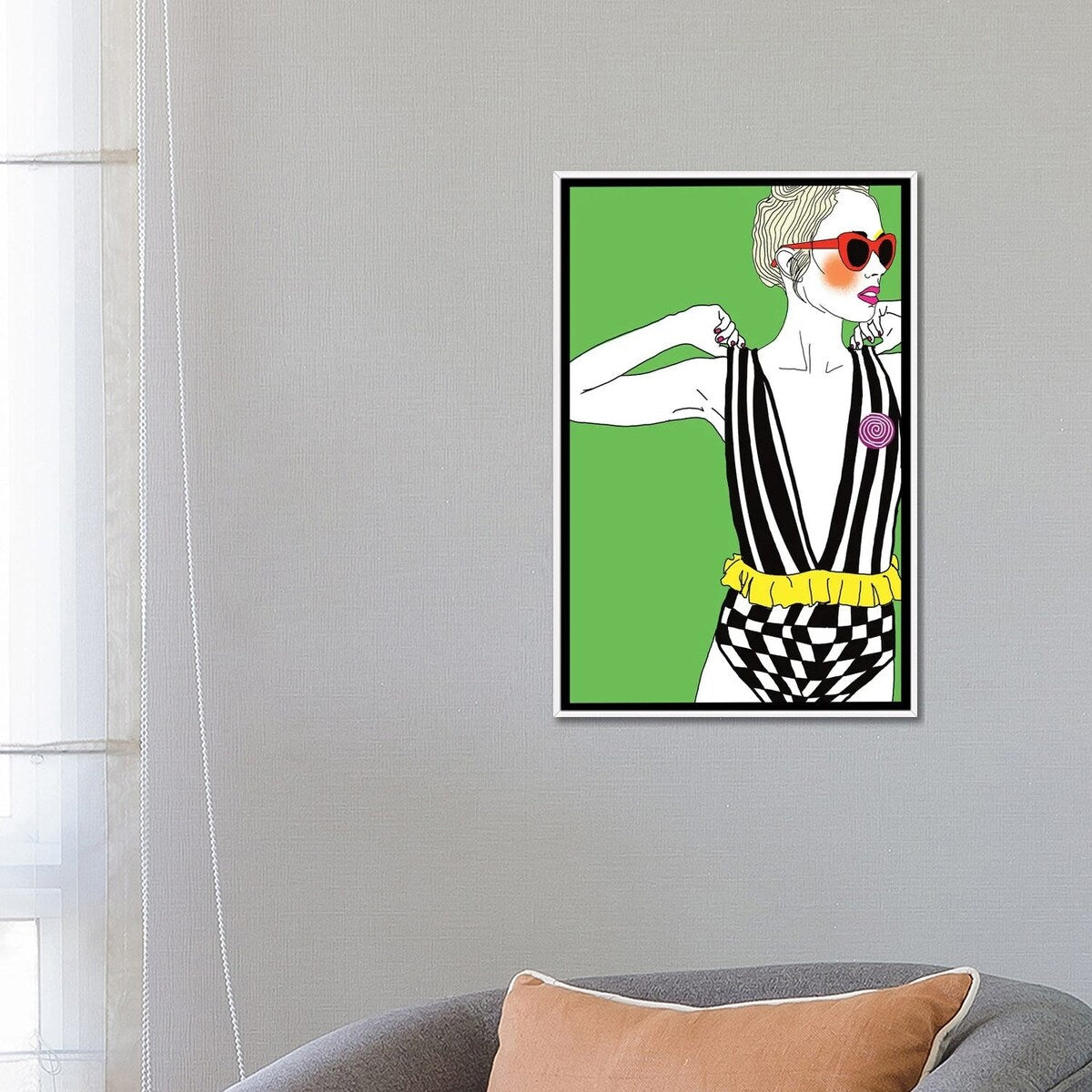 iCanvas "To Tight And Too Overdressed" by Ana Sneeringer Framed Canvas Print