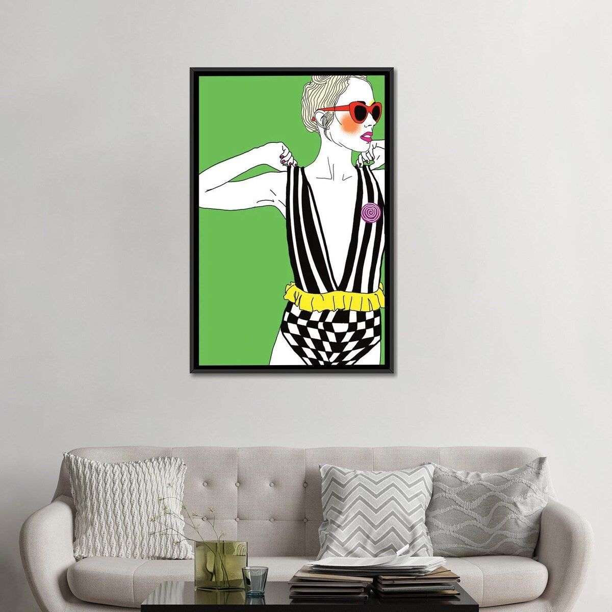 iCanvas "To Tight And Too Overdressed" by Ana Sneeringer Framed Canvas Print