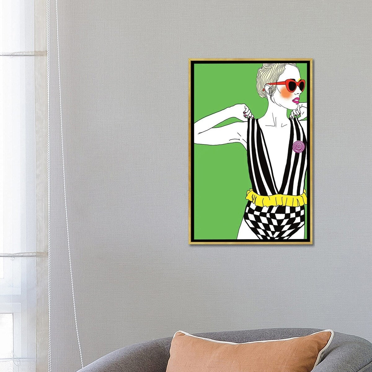 iCanvas "To Tight And Too Overdressed" by Ana Sneeringer Framed Canvas Print