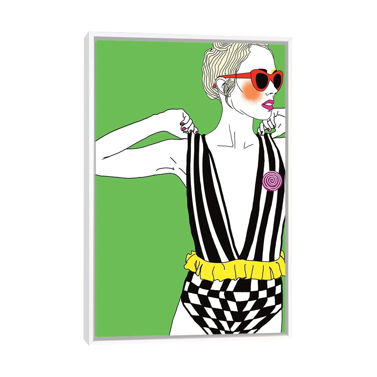 iCanvas "To Tight And Too Overdressed" by Ana Sneeringer Framed Canvas Print