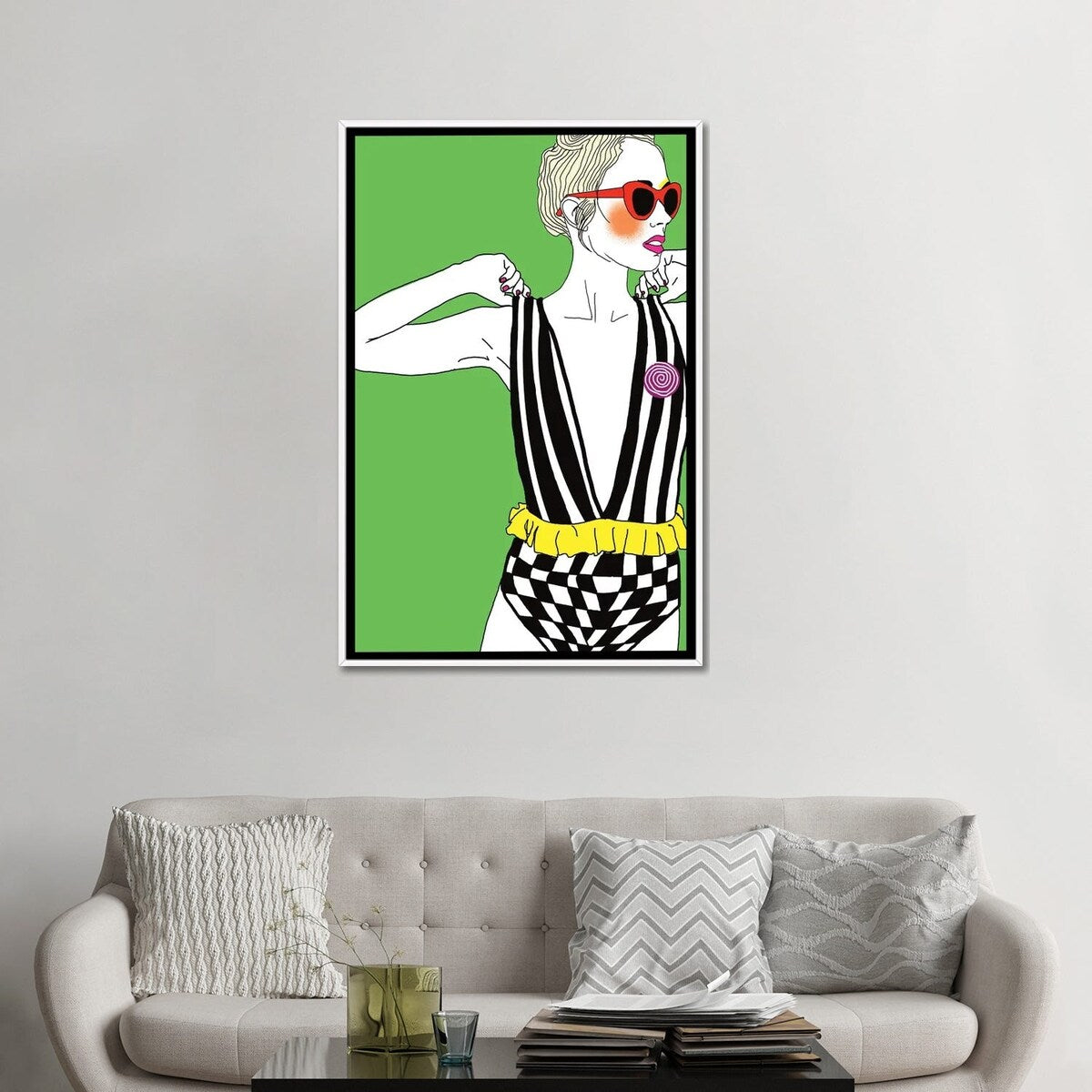 iCanvas "To Tight And Too Overdressed" by Ana Sneeringer Framed Canvas Print