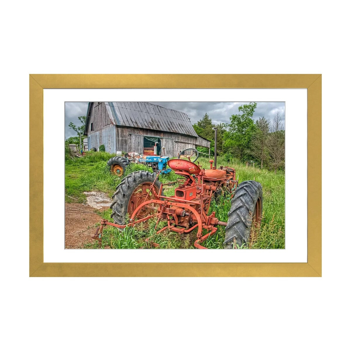 iCanvas "Tractors in Weeds" by Bob Rouse
