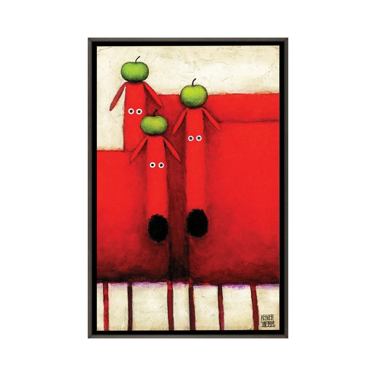 iCanvas "Tres Amigos Art" by Daniel Patrick Kessler Framed