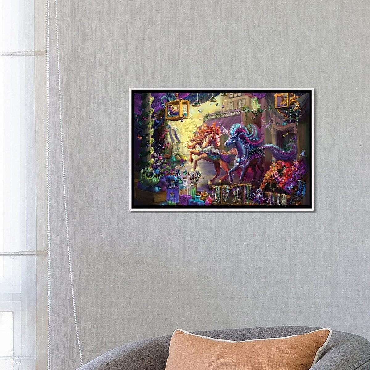 iCanvas "Twilight Marketplace" by Rose Khan Framed Canvas Print
