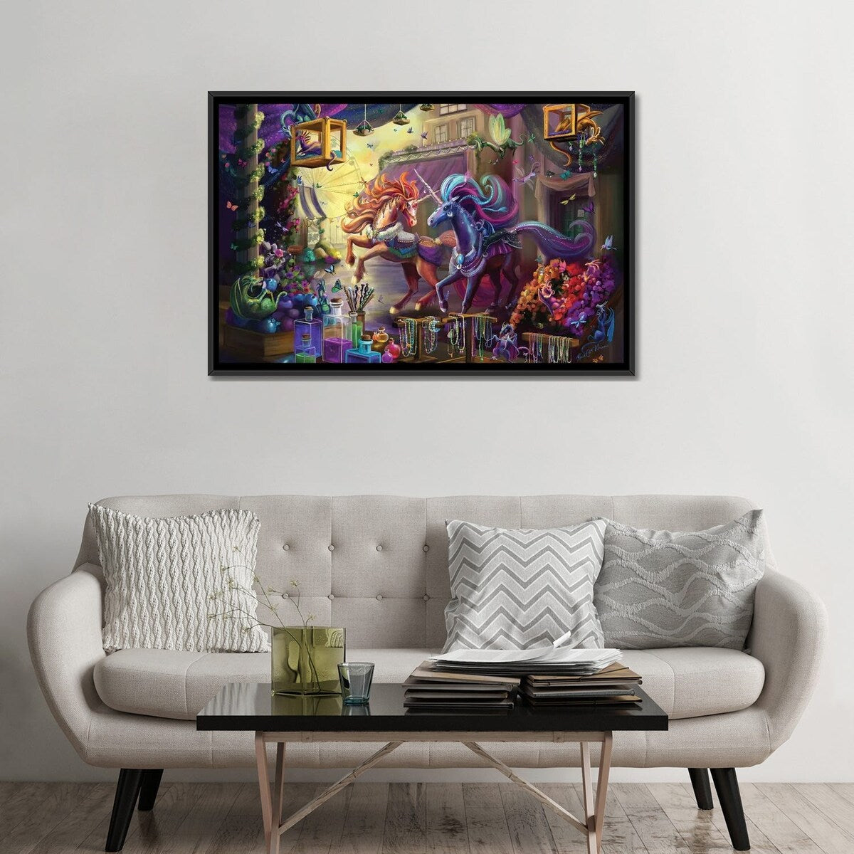 iCanvas "Twilight Marketplace" by Rose Khan Framed Canvas Print