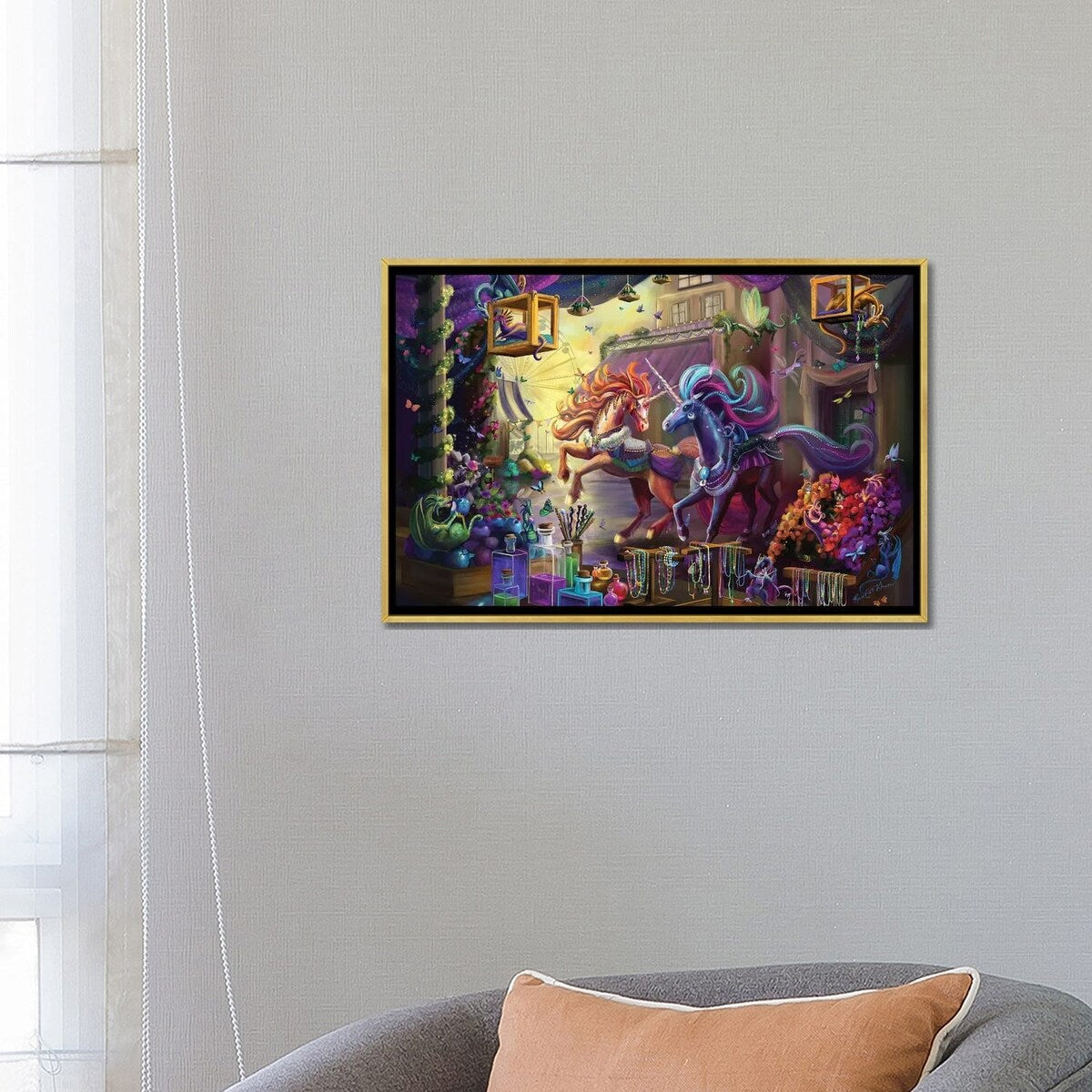 iCanvas "Twilight Marketplace" by Rose Khan Framed Canvas Print