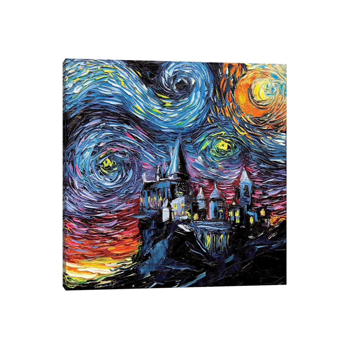 iCanvas "Van Gogh Never Saw Hogwarts" by Aja Trier Canvas Print