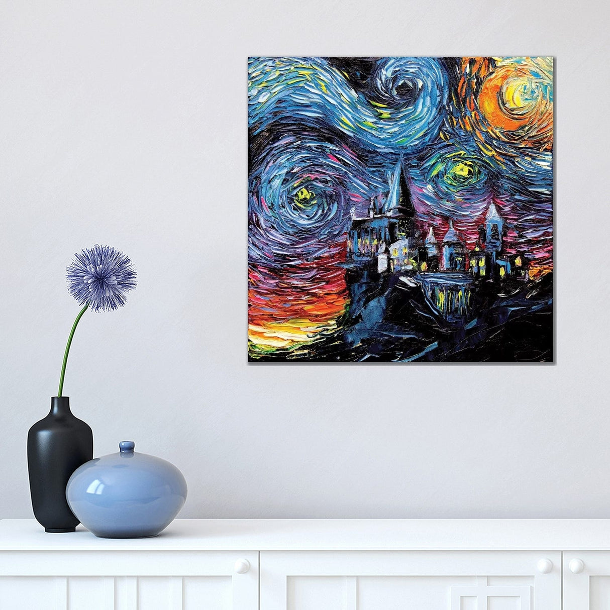 iCanvas "Van Gogh Never Saw Hogwarts" by Aja Trier Canvas Print