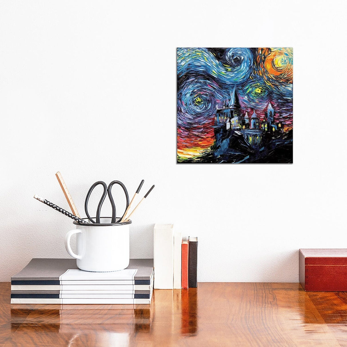 iCanvas "Van Gogh Never Saw Hogwarts" by Aja Trier Canvas Print