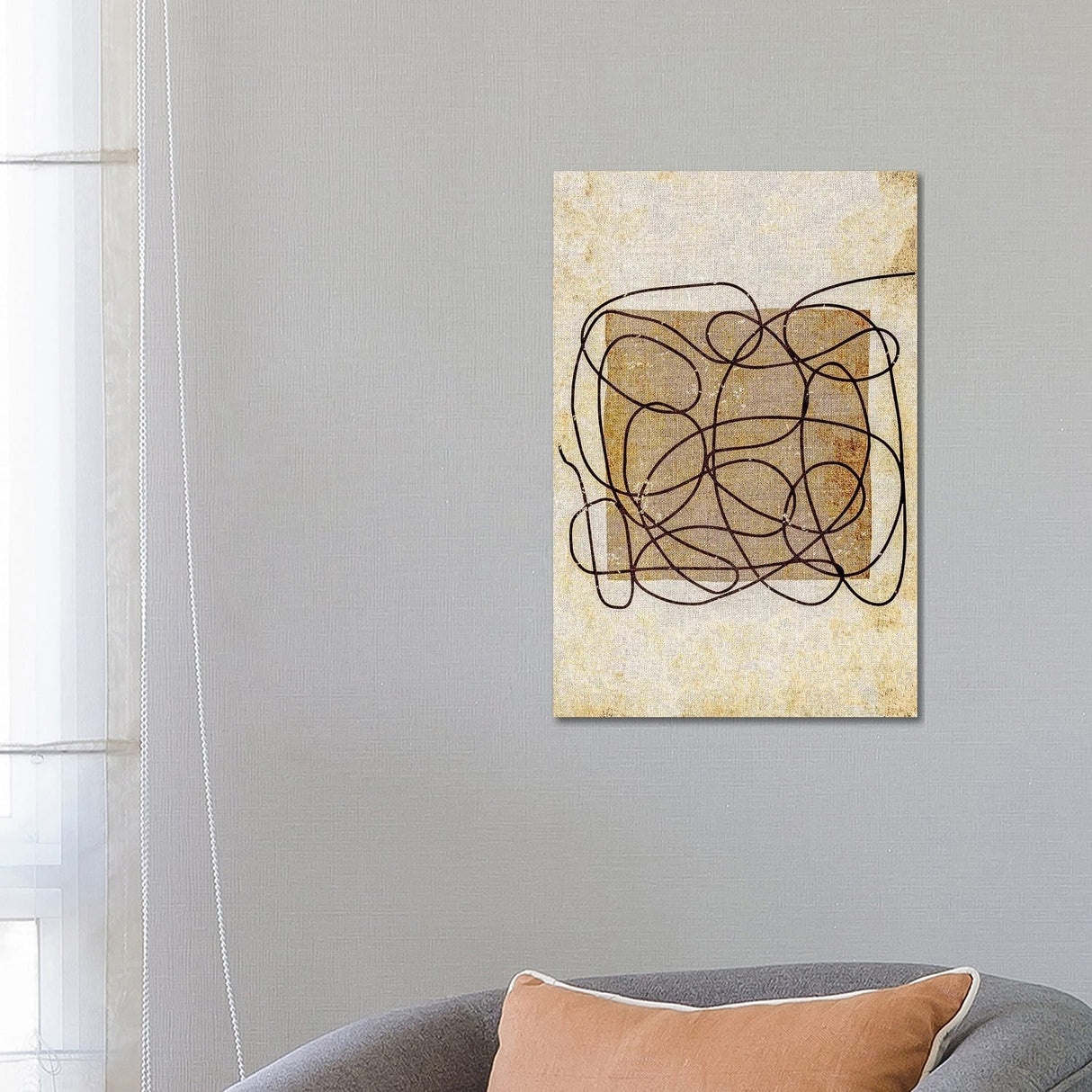 iCanvas "Vintage Line Art" by Bona Fidesa Canvas Print