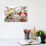 iCanvas "Warbler With Frog" by Carissa Luminess Canvas Print