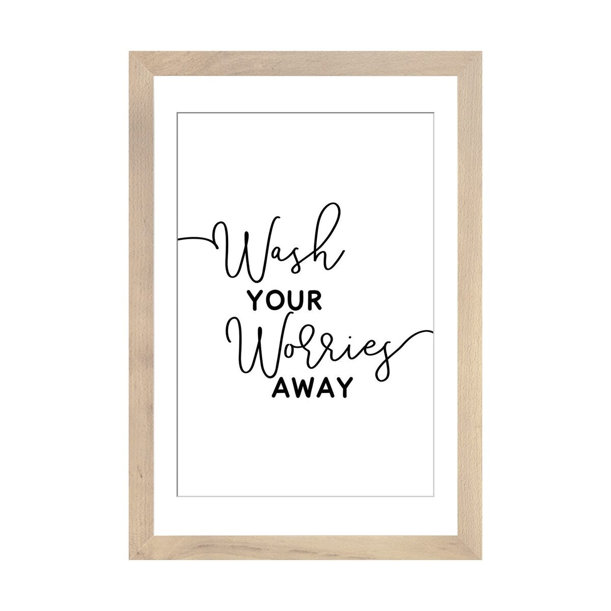 iCanvas "Wash Your Worries Away" by Alchera Design Posters