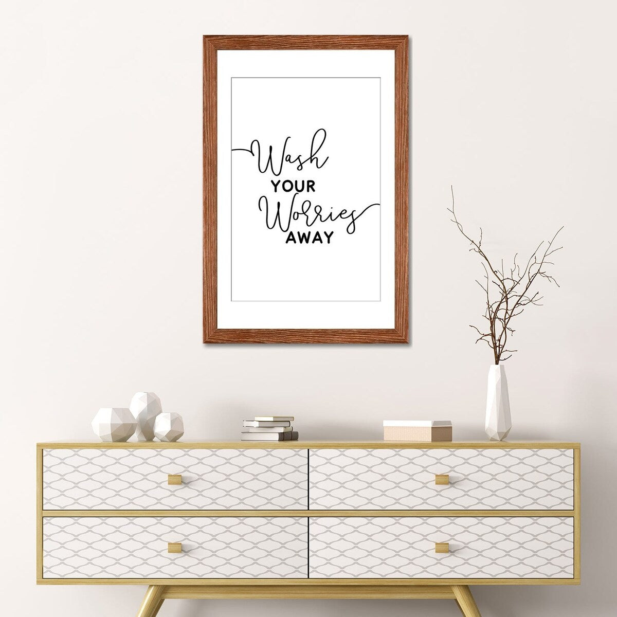 iCanvas "Wash Your Worries Away" by Alchera Design Posters