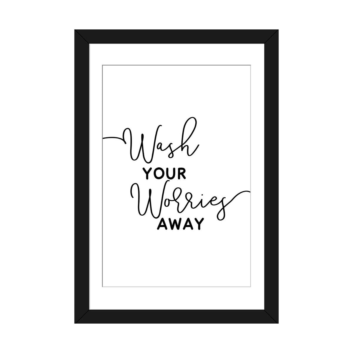 iCanvas "Wash Your Worries Away" by Alchera Design Posters