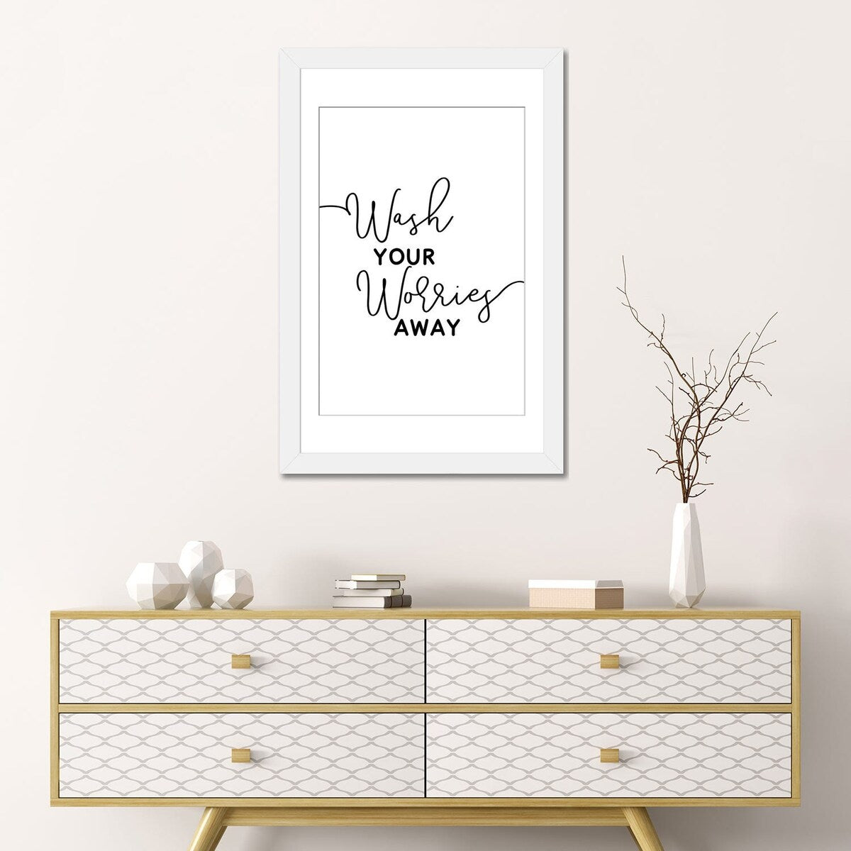 iCanvas "Wash Your Worries Away" by Alchera Design Posters