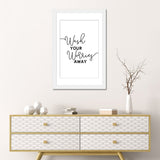 iCanvas "Wash Your Worries Away" by Alchera Design Posters