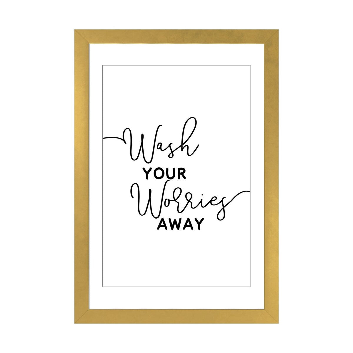 iCanvas "Wash Your Worries Away" by Alchera Design Posters