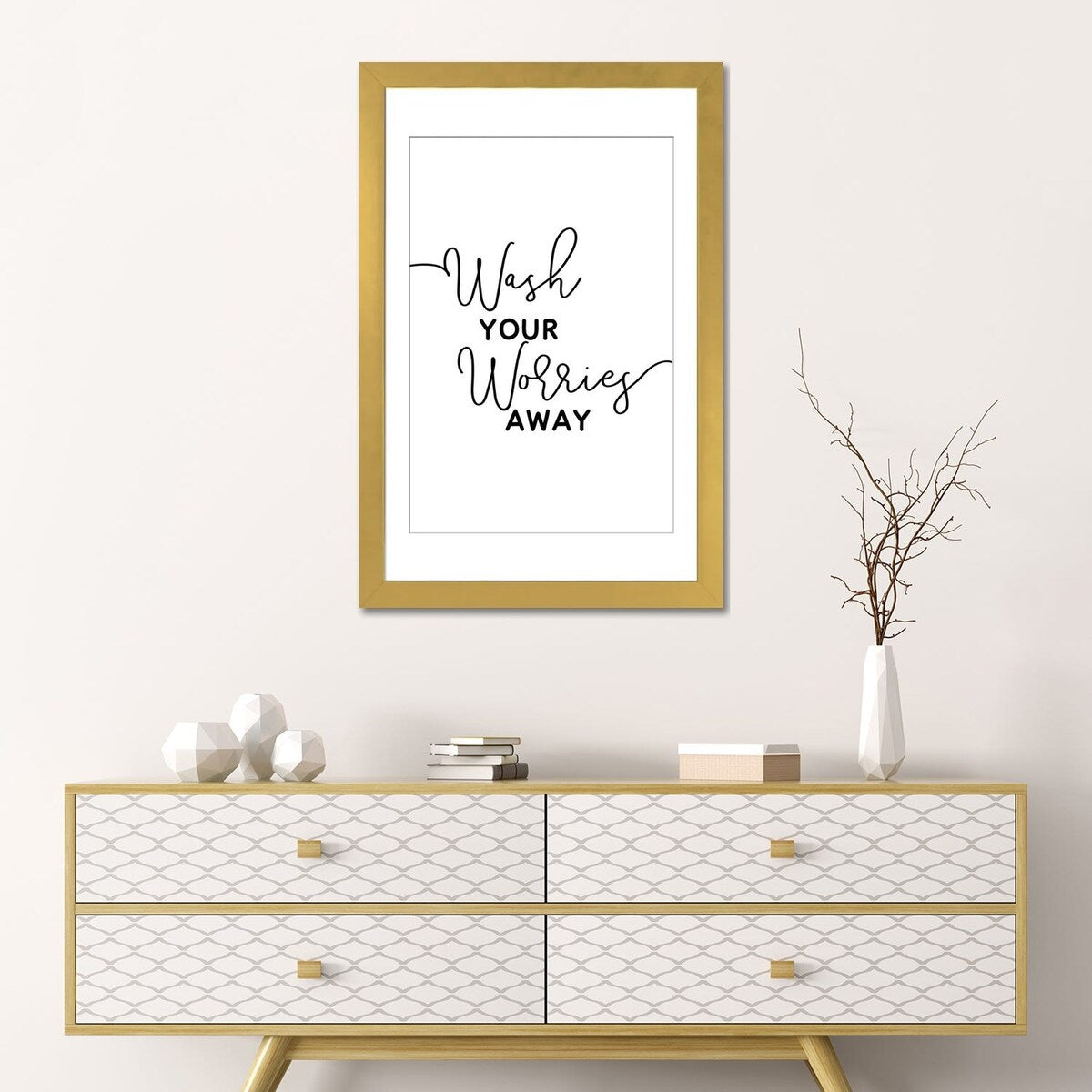 iCanvas "Wash Your Worries Away" by Alchera Design Posters