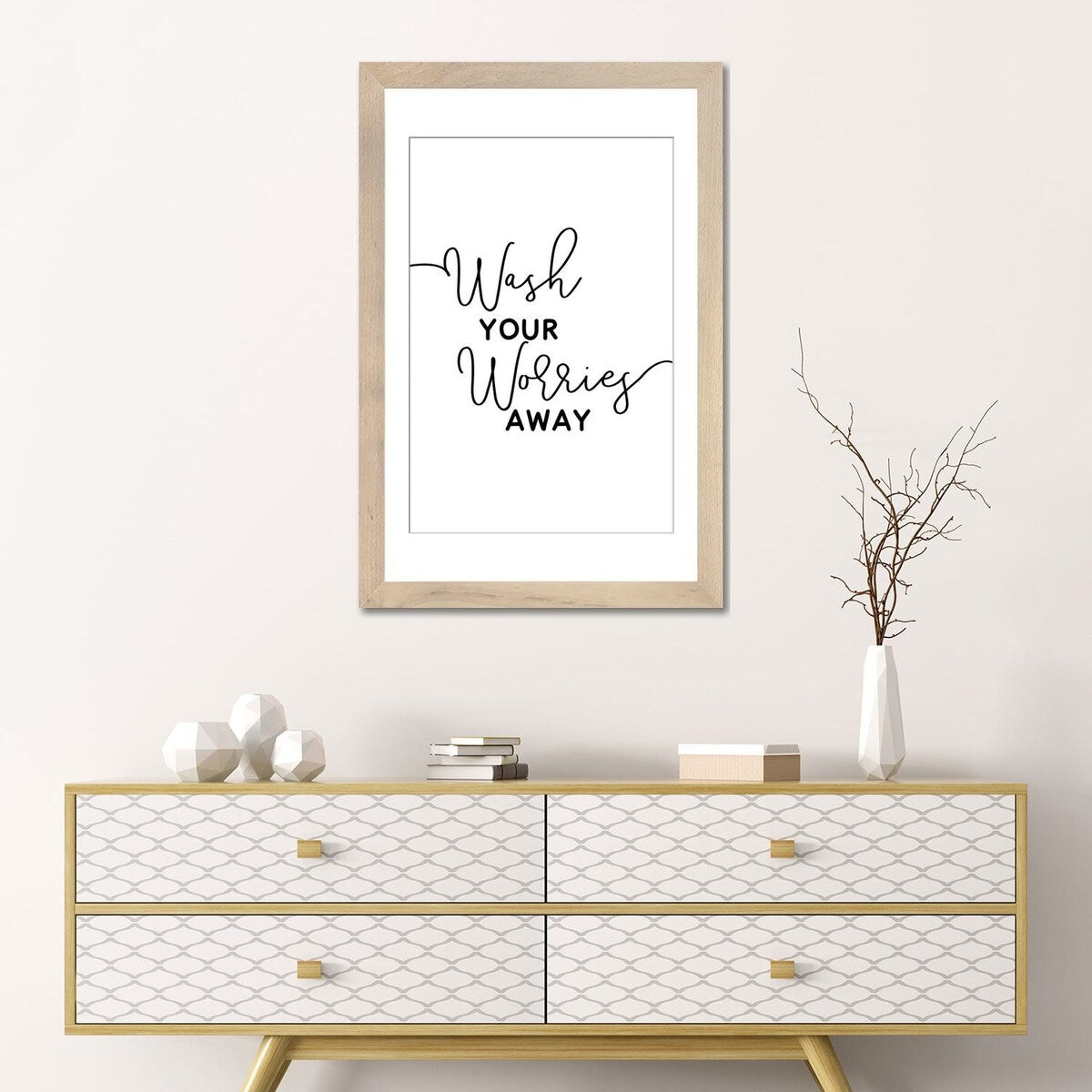 iCanvas "Wash Your Worries Away" by Alchera Design Posters