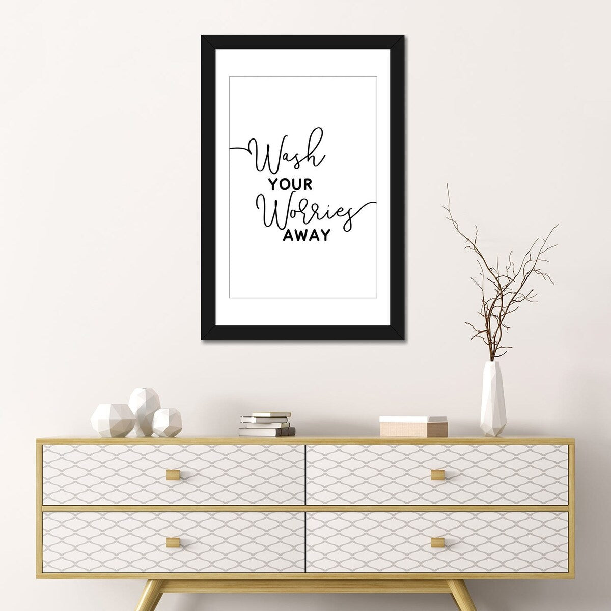 iCanvas "Wash Your Worries Away" by Alchera Design Posters