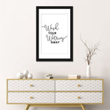 iCanvas "Wash Your Worries Away" by Alchera Design Posters