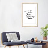 iCanvas "Wash Your Worries Away" by Alchera Design Posters