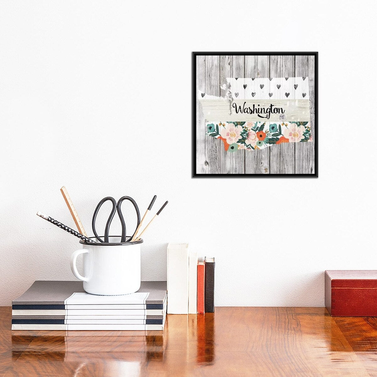 iCanvas "Washington" by Front Porch Pickins Framed Canvas Print