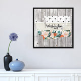 iCanvas "Washington" by Front Porch Pickins Framed Canvas Print