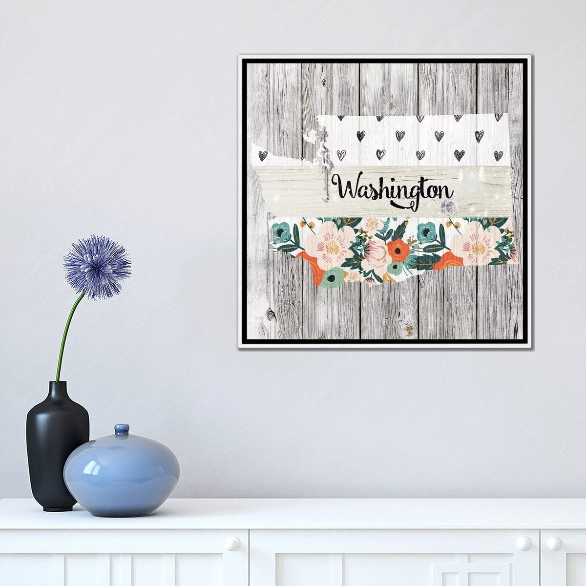iCanvas "Washington" by Front Porch Pickins Framed Canvas Print