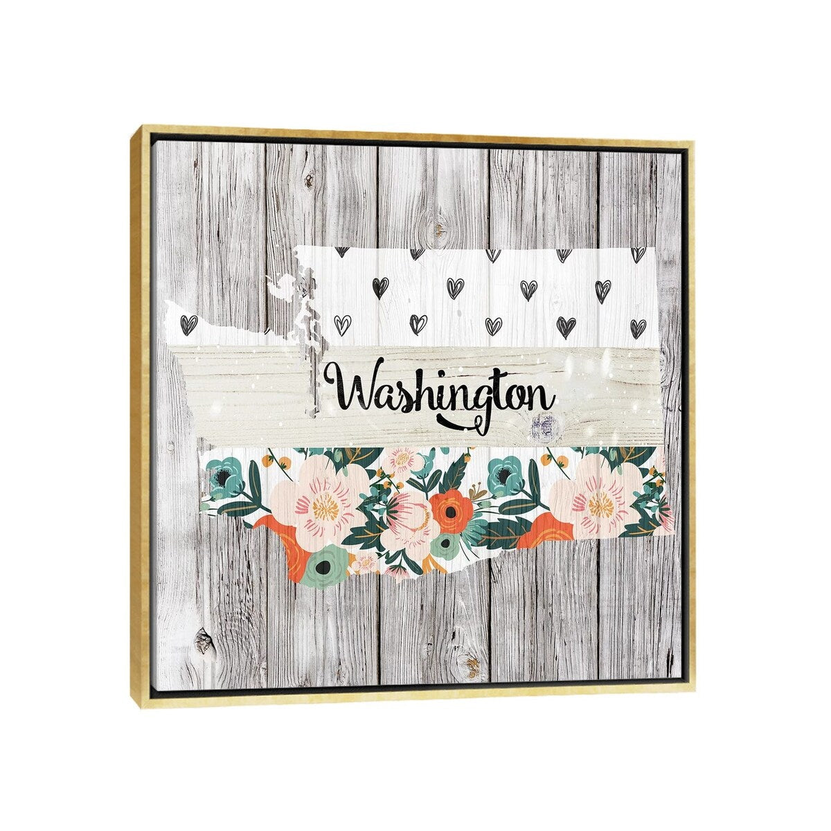 iCanvas "Washington" by Front Porch Pickins Framed Canvas Print