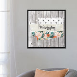 iCanvas "Washington" by Front Porch Pickins Framed Canvas Print