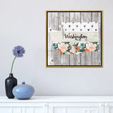 iCanvas "Washington" by Front Porch Pickins Framed Canvas Print