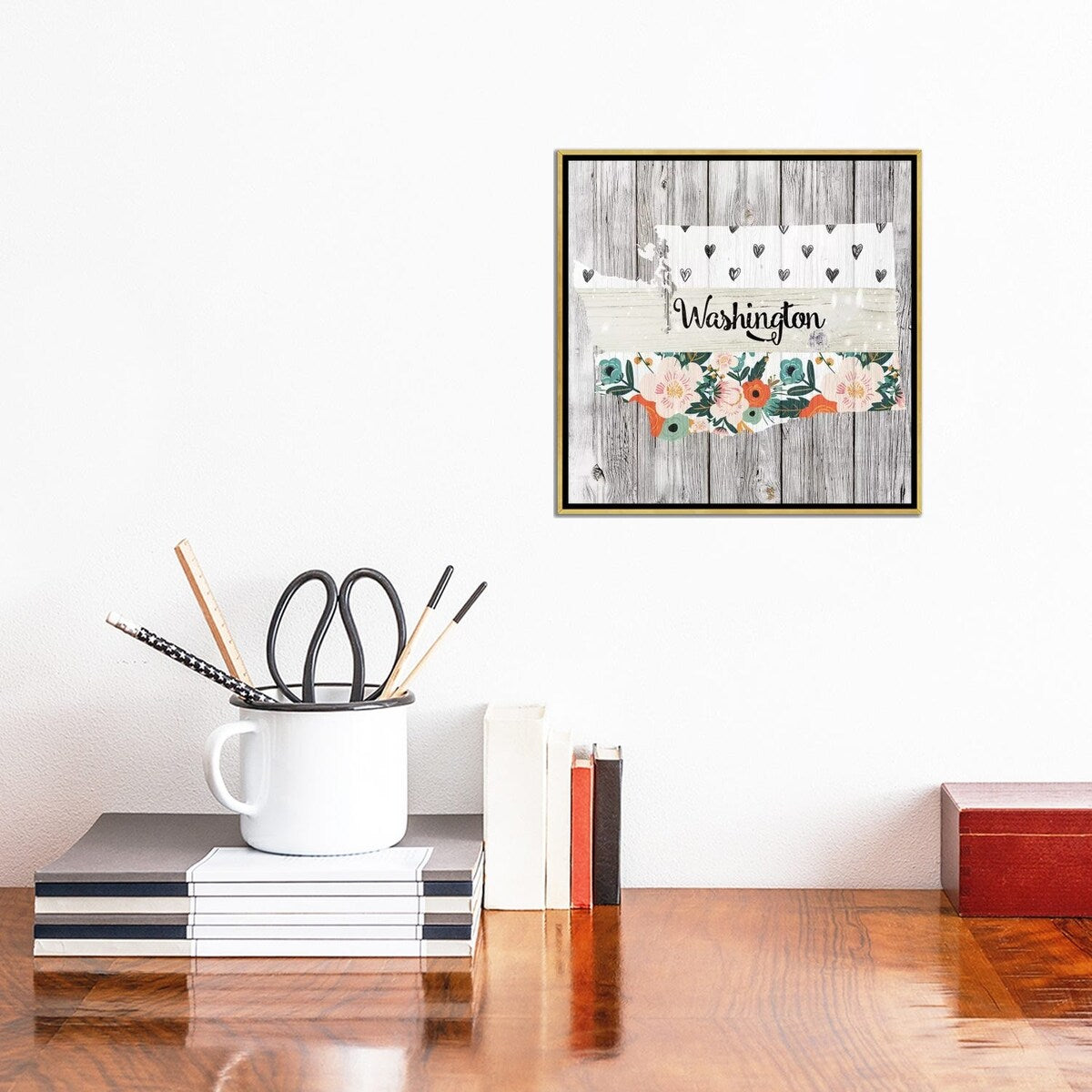 iCanvas "Washington" by Front Porch Pickins Framed Canvas Print
