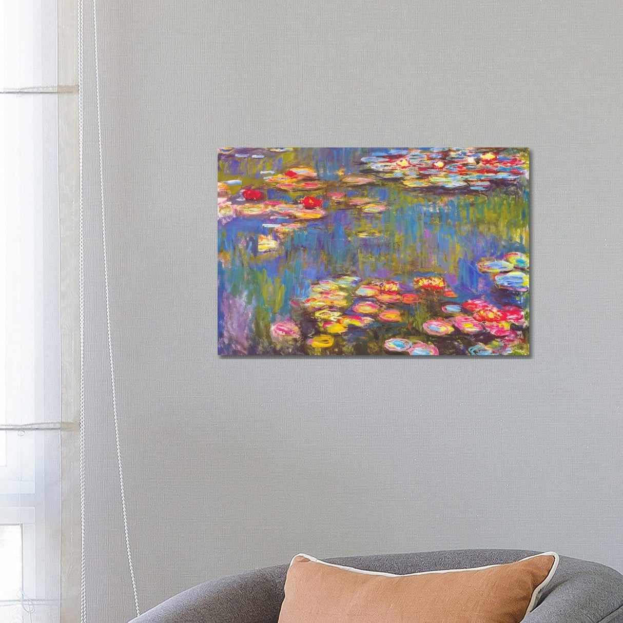 iCanvas 'Water Lilies, 1916' by Claude Monet Canvas Print