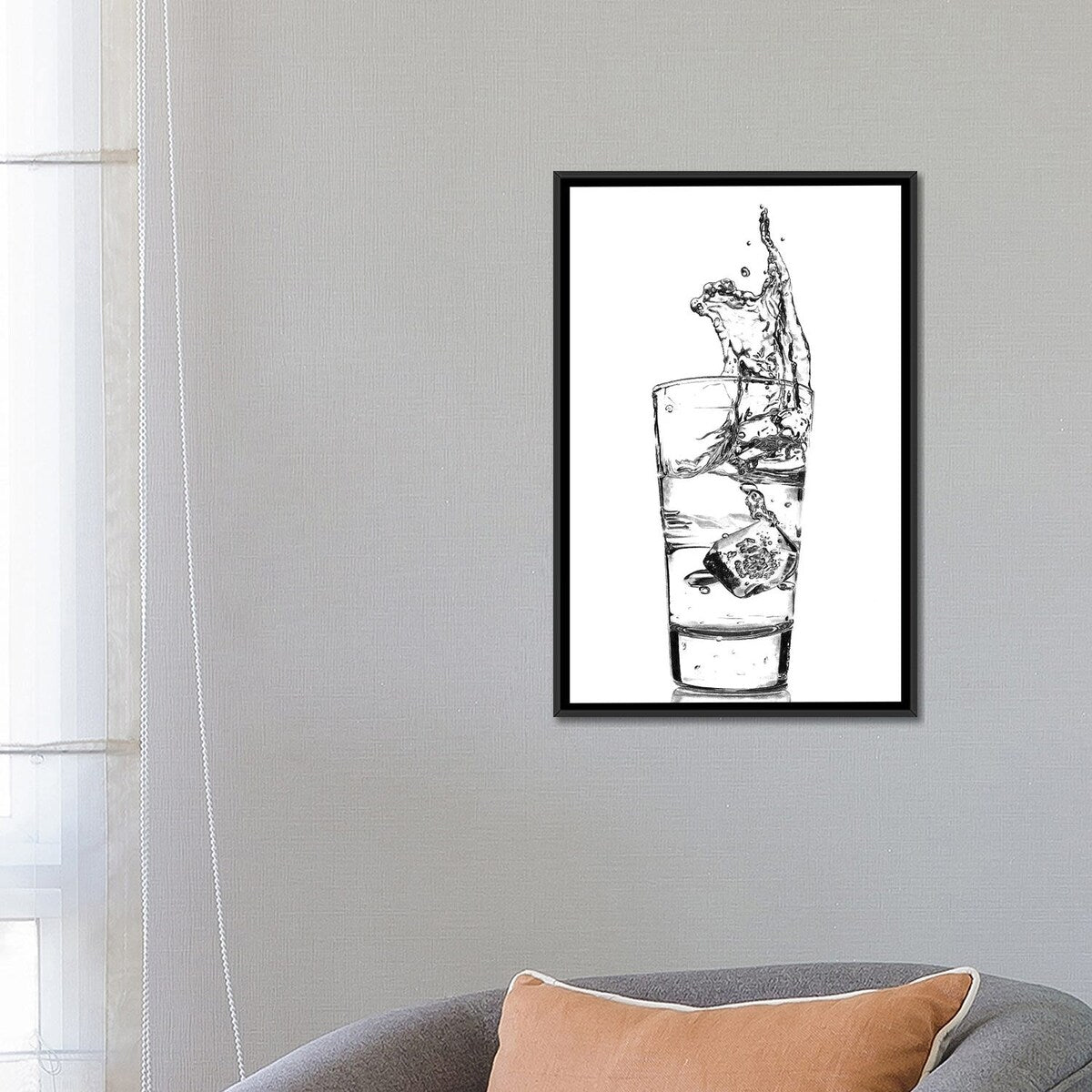 iCanvas "Water Splash" by Paul Stowe Framed