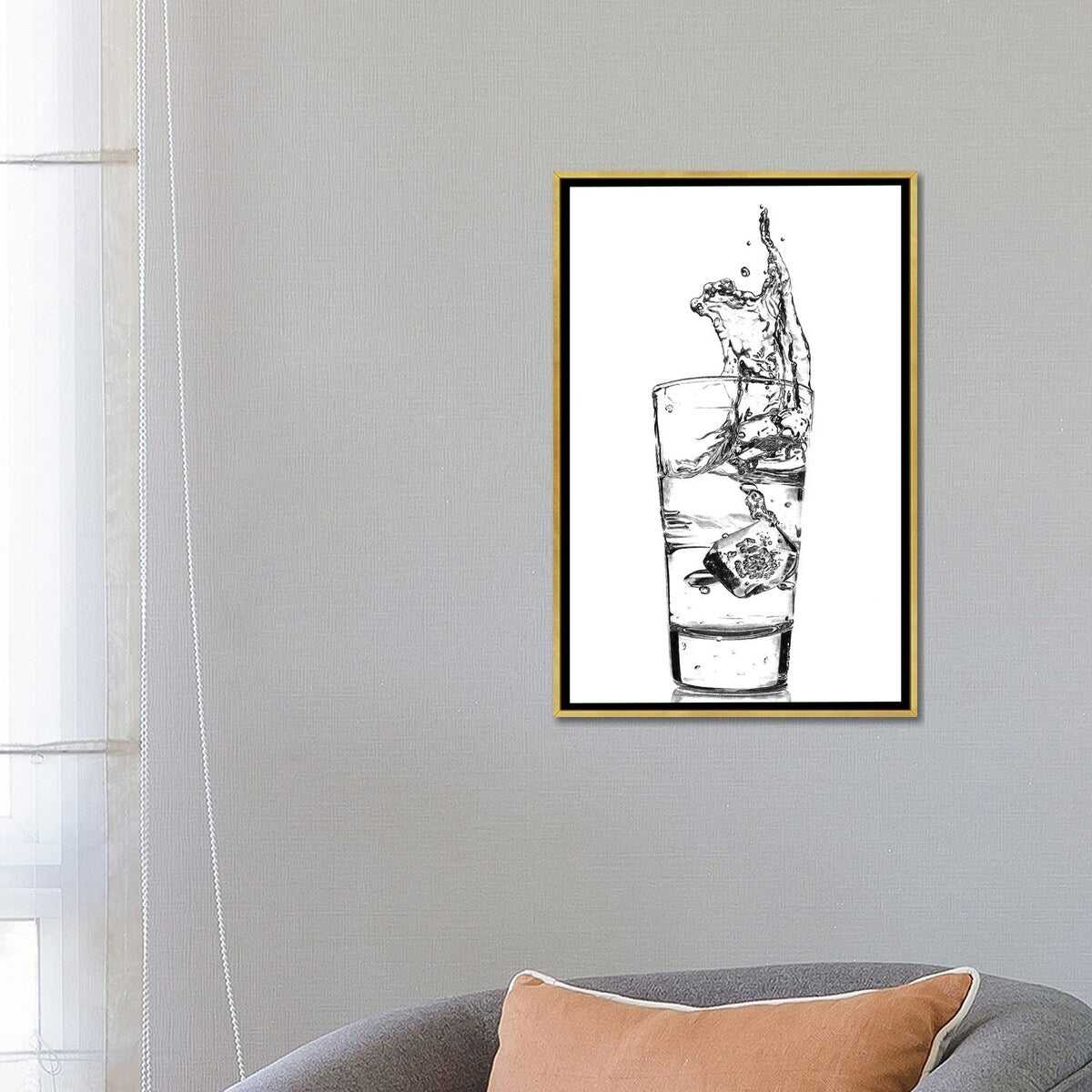 iCanvas "Water Splash" by Paul Stowe Framed
