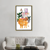 iCanvas "Watercolor Lion Urban Jungles Series" by Jania Sharipzhanova Framed