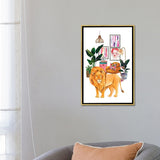 iCanvas "Watercolor Lion Urban Jungles Series" by Jania Sharipzhanova Framed