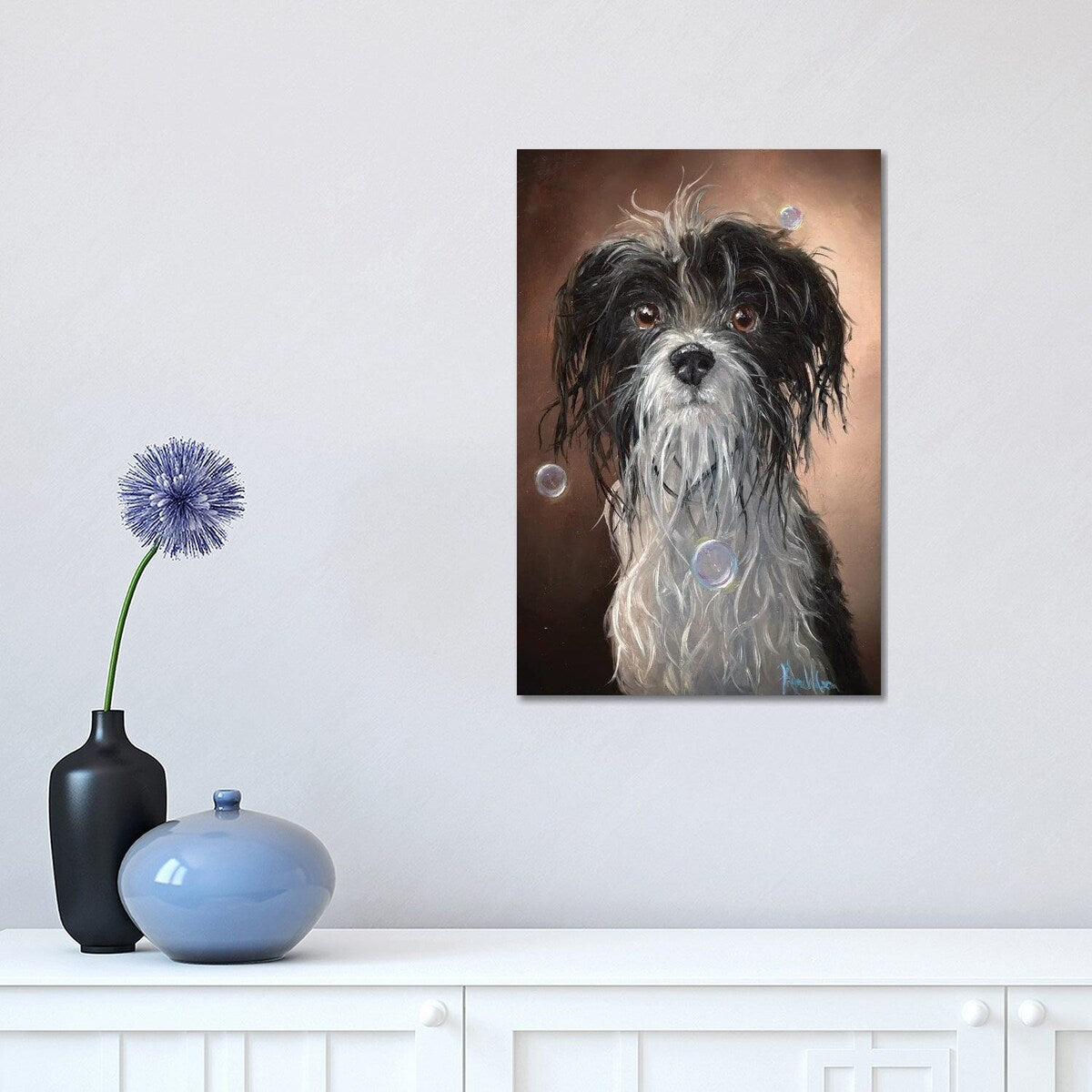 iCanvas "Wet Dog" by Kyra Wilson Canvas Print