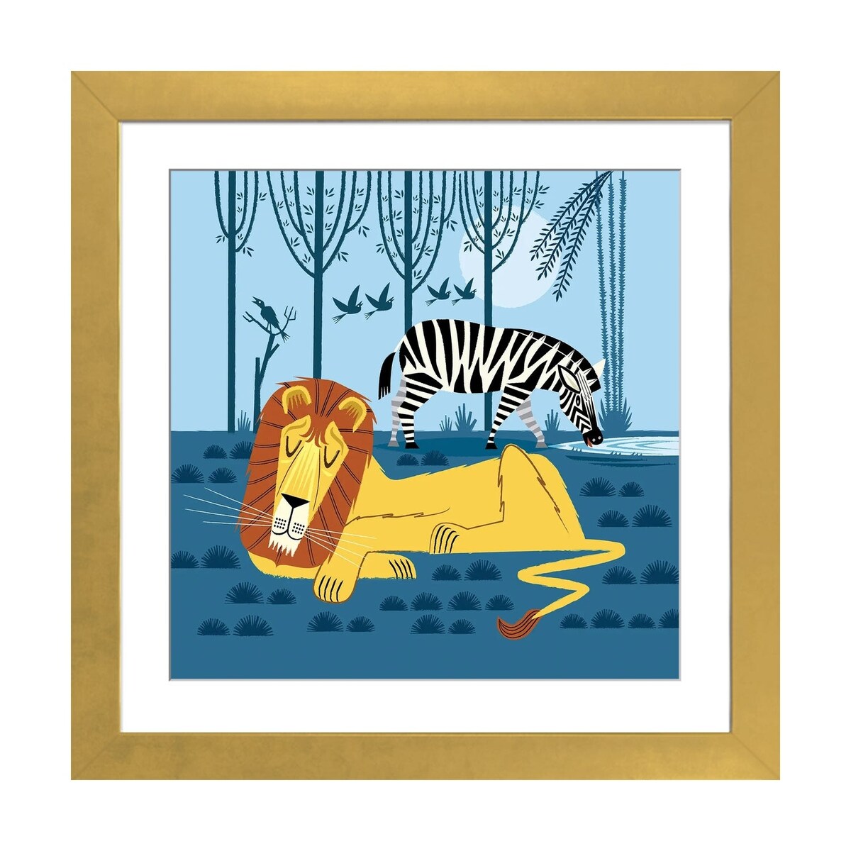 iCanvas "While The Lion Sleeps" by Oliver Lake