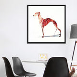 iCanvas "Whippet" by SAEIART Framed